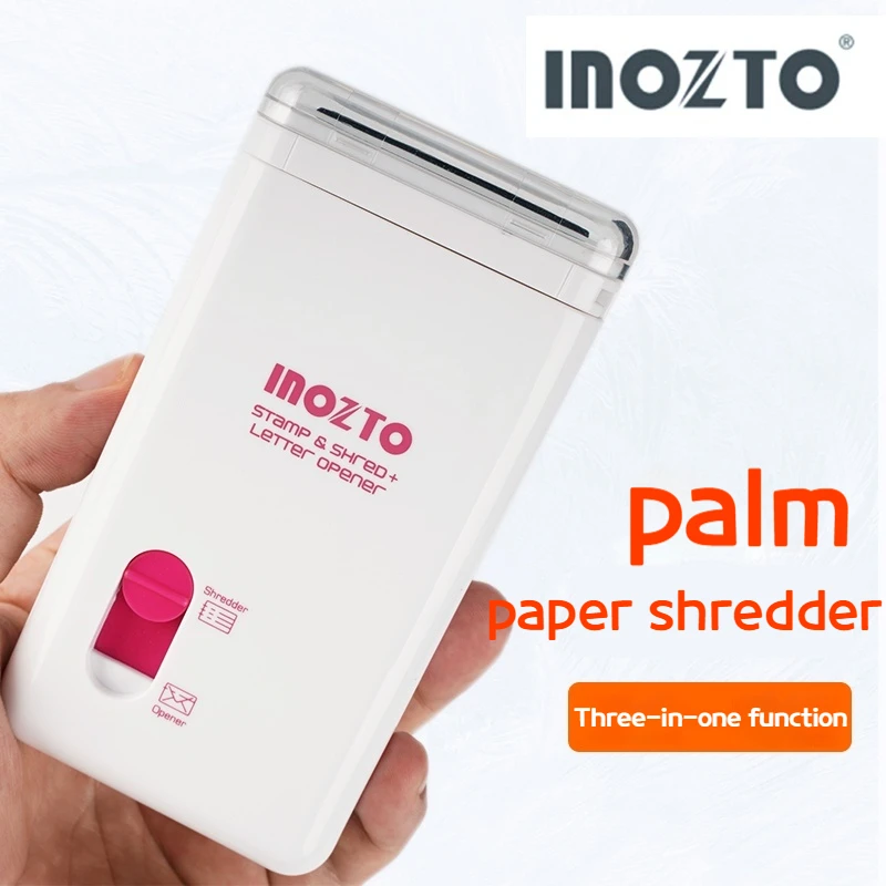 Inozto Network Red Paper Shredder tre In una funzione intersection Seal Opener Office Automatic Mini Home Small conveniente