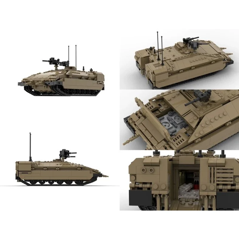 qwert Military Vehicle Pack Model MOC Building Bricks War Equipment Modular Technology Gifts Holiday Assemble Children Toys Suit