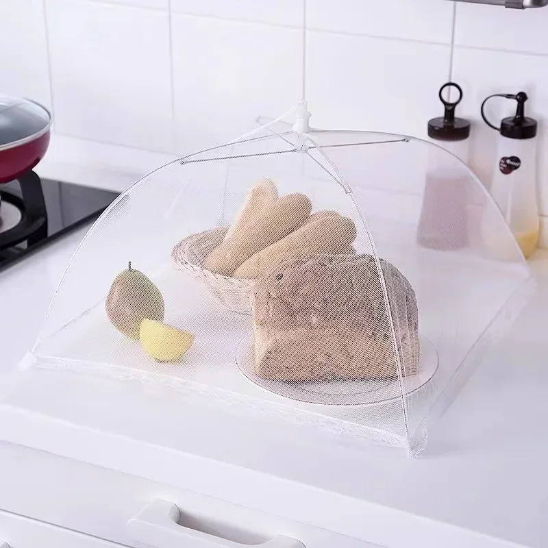 Kitchen Accessories Folding Food Net Tent Table Tent Home Meal Fruit and Vegetable Umbrella Insect Proof Breathable Food Net