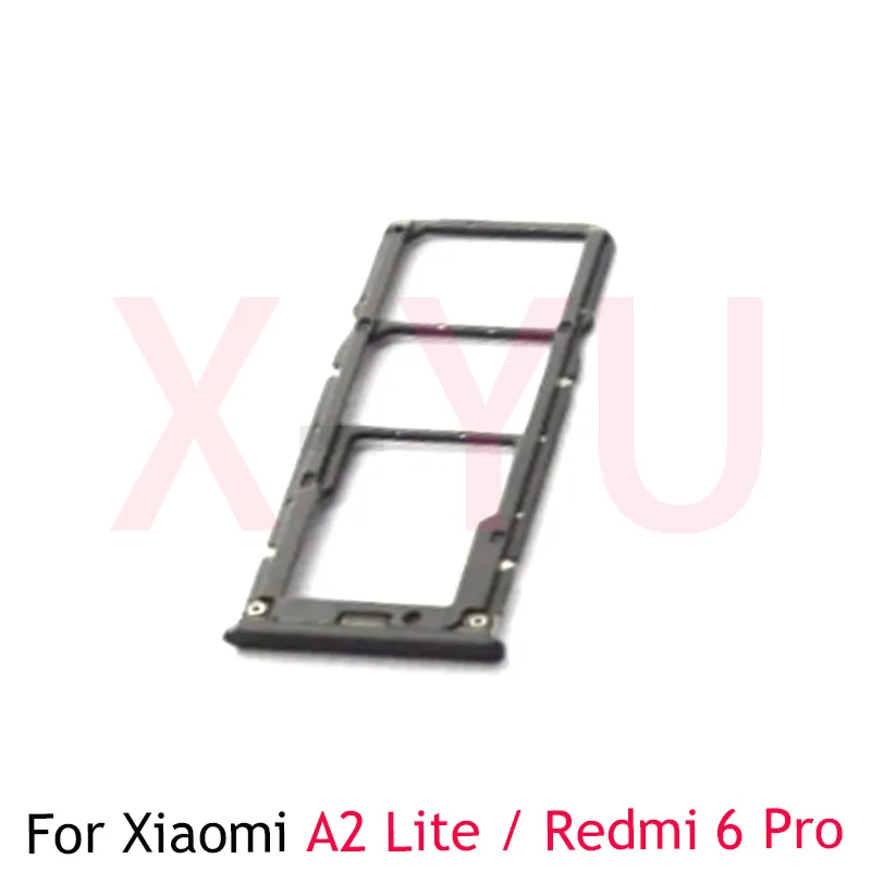 10 Stuks Voor Xiaomi Redmi 6 Pro / Mi A2 Lite Sim Kaart Lade Houder Sleuf Adapter Vervangende Reparatie Onderdelen