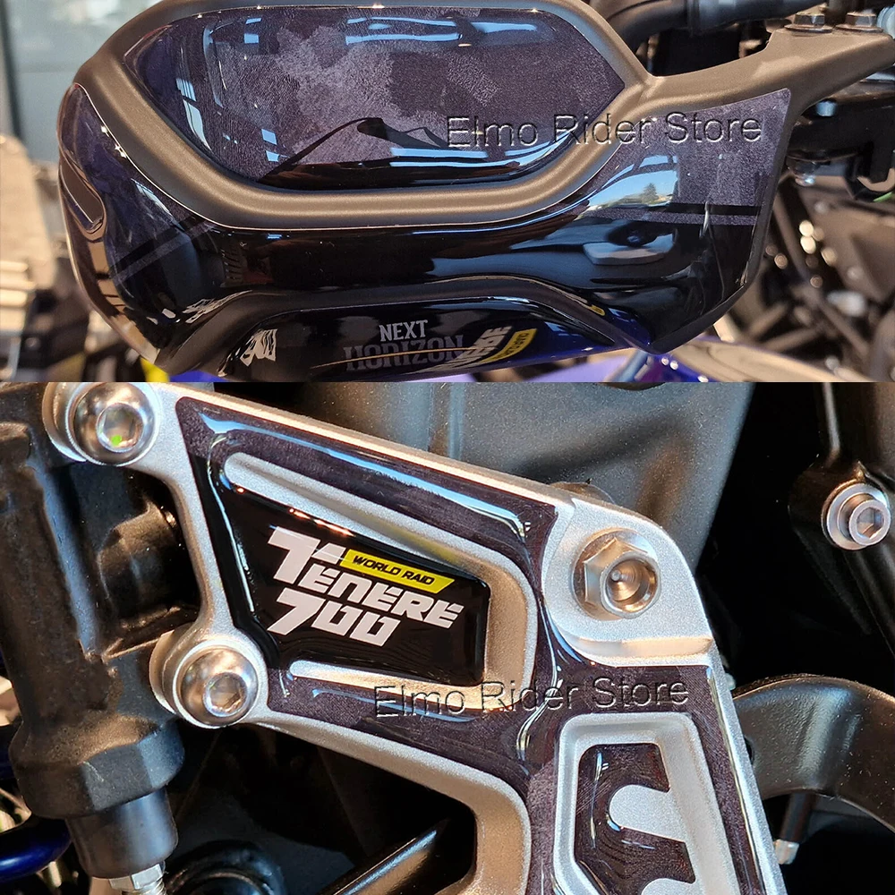 3D Epóxi Resina Proteção Decal Adesivos Kit, Acessórios Da Motocicleta, Yamaha Tenere 700, Mundial Raid 2023