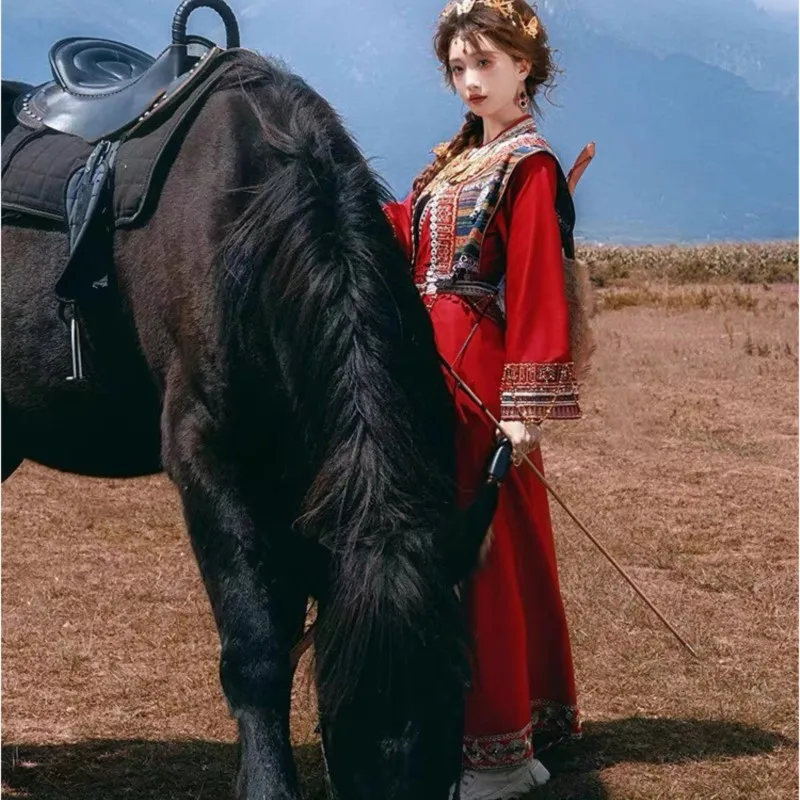 Regione occidentale vento nazionale ragazza abbigliamento fronte catena collare gioielli fotografia nuovo stile