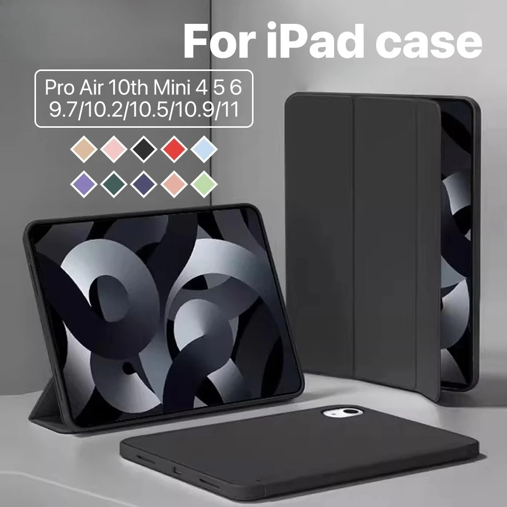 Case for IPad A16 Pro 11 13 M4 M5 for Ipad 11th 10th 9th 8th 7th, Magnetic Case for IPad Air 4 5 Silicon Tablet Case Cover