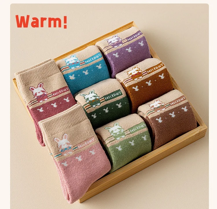 Jungen und Mädchen Socken Winter warme Baumwoll socken Baby Baumwolle verdickte Frotte socken Kinder Winters ocken 5 paare/los – Detail 9