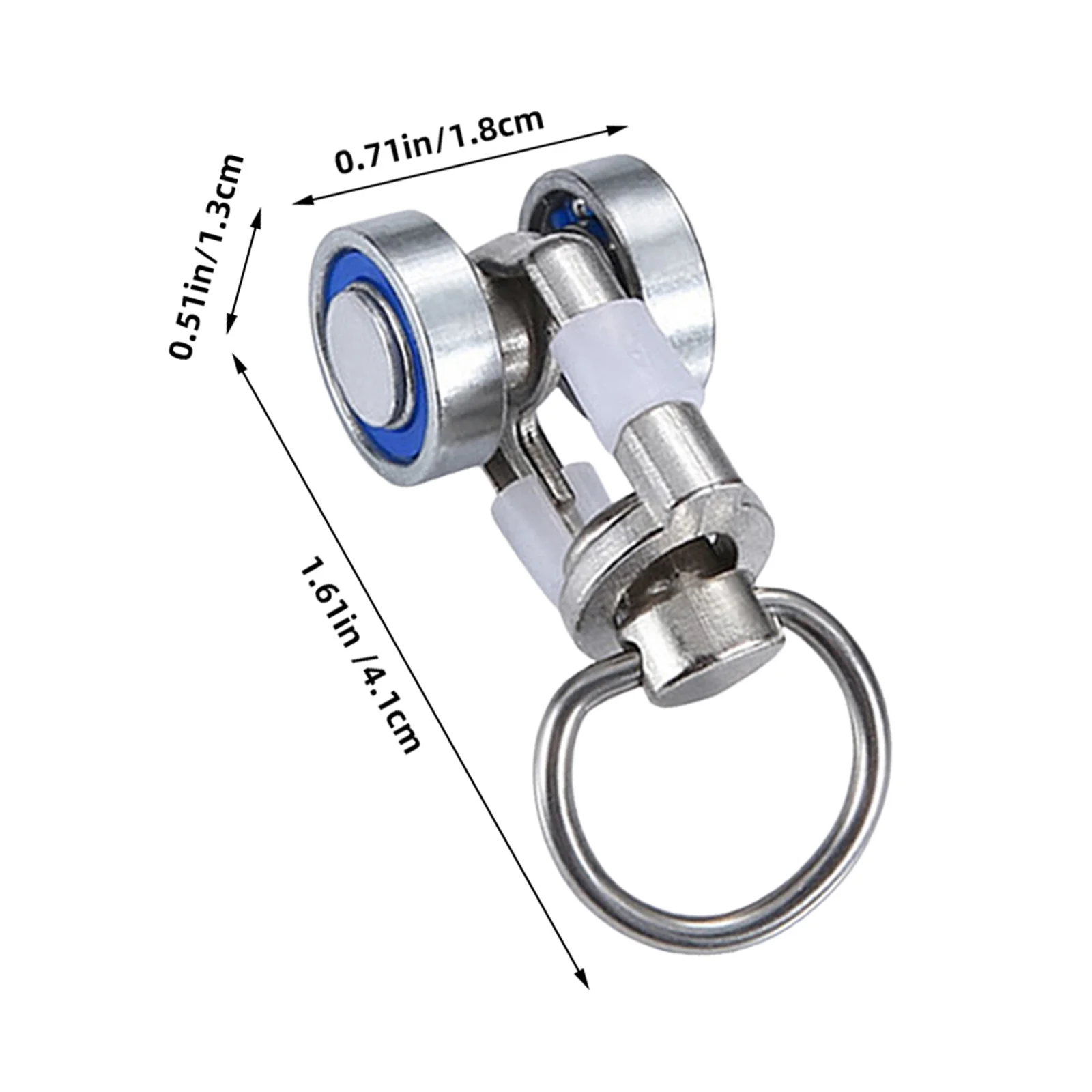4 قطعة محامل الستارة سقف جبل المسار انزلاق دش المنزلق البلاستيك الفضي #3