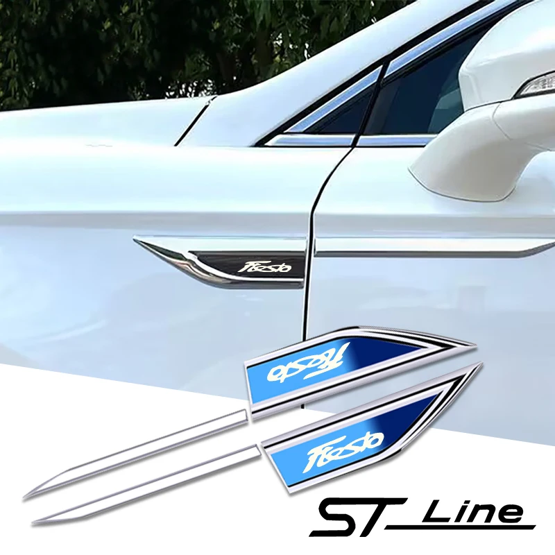 2pcs car accessory Side Doors Blade car stickers for ford taurus kuga fiesta focus mondeo escape st stline Vignale