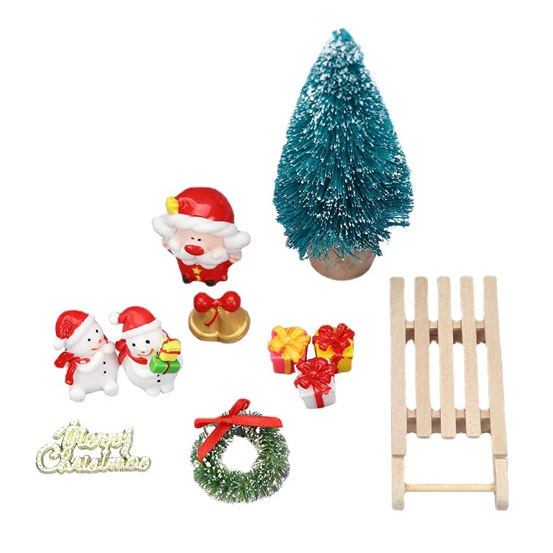 

1:12 Dollhouse Miniature Furniture - Christmas Micro Scene Model Decoration Christmas Set