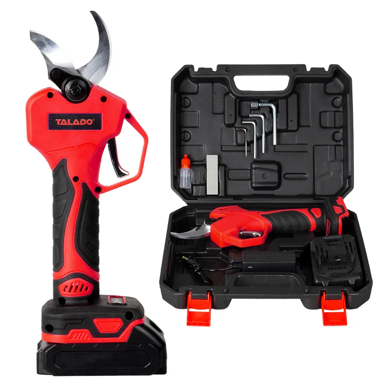 40MM Battery Powered Pruning Shears Multiple Interface Battery Pruning Shear Garden Wireless Electric Pruning Shears