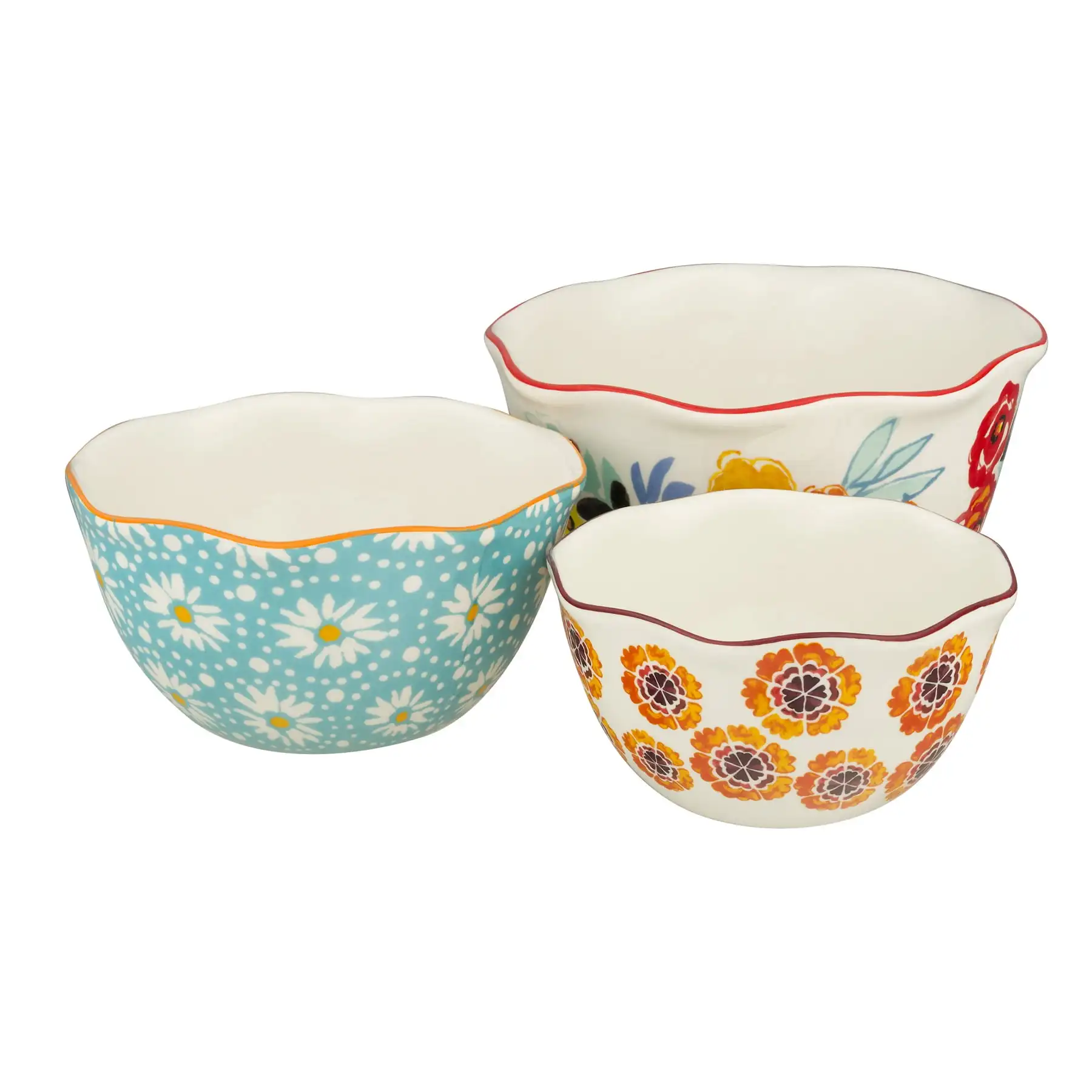 

The Pioneer Woman Flea Market 3-Piece Nesting Bowl Set