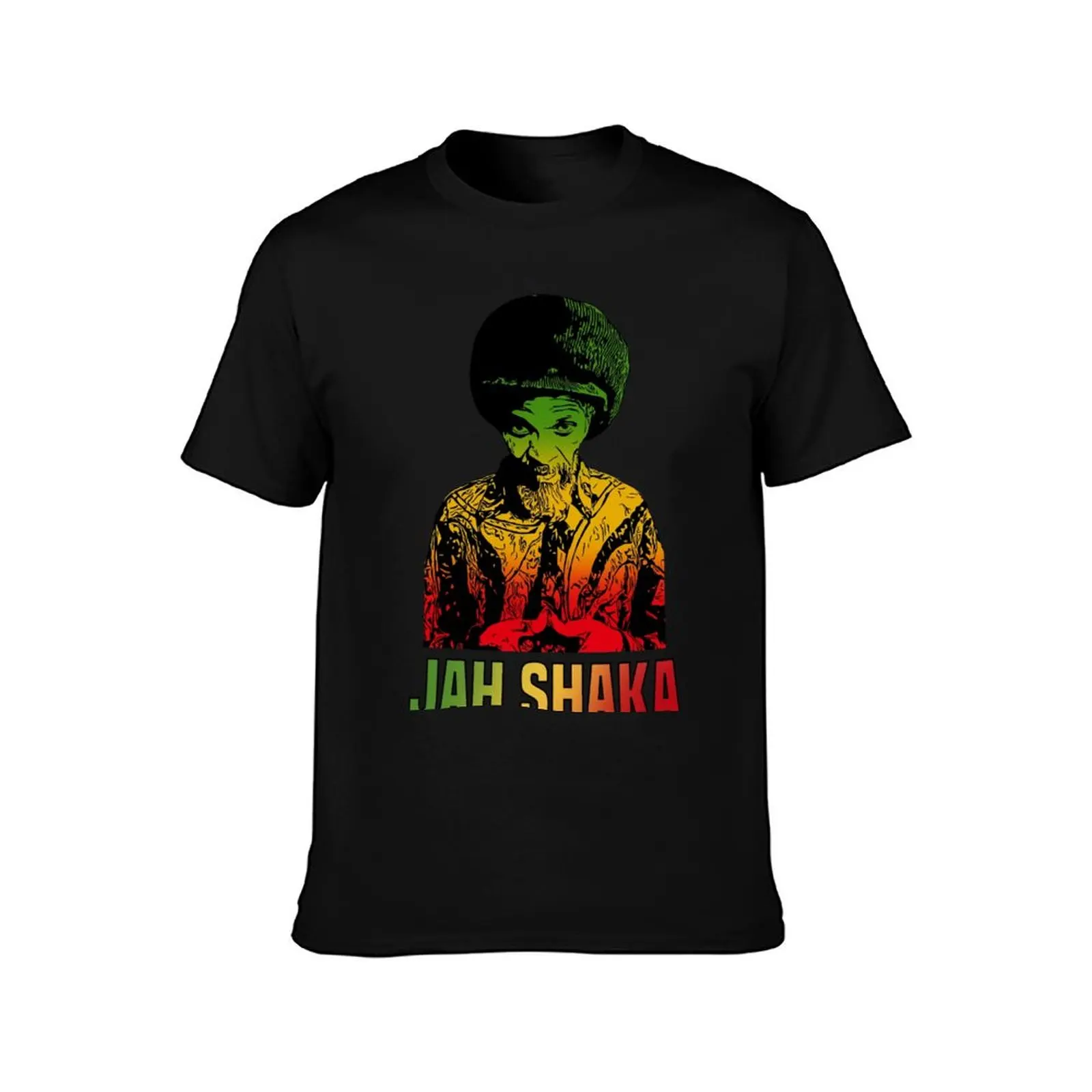 Jah Shaka T-Shirt Summer Casual Cotton Tee Oversized Streetwear Tops Vintage Graphic Print Loose Fit Short Sleeve