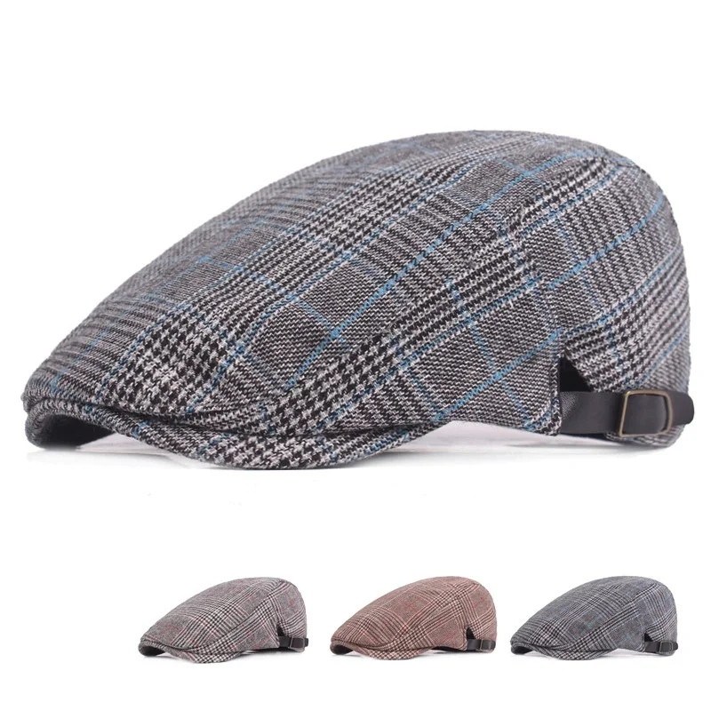 Bohemian-style Beret, Unisex Flat-brimmed Cap, Spring/autumn Cap, Fresh and Retro Artist-style Hat