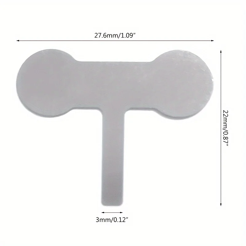 20 قطعة من شرائط الفولاذ المطلية بالنيكل على شكل حرف T لبطاريات 18650 - طبقة مزدوجة، متوافقة مع اللحام الفوري