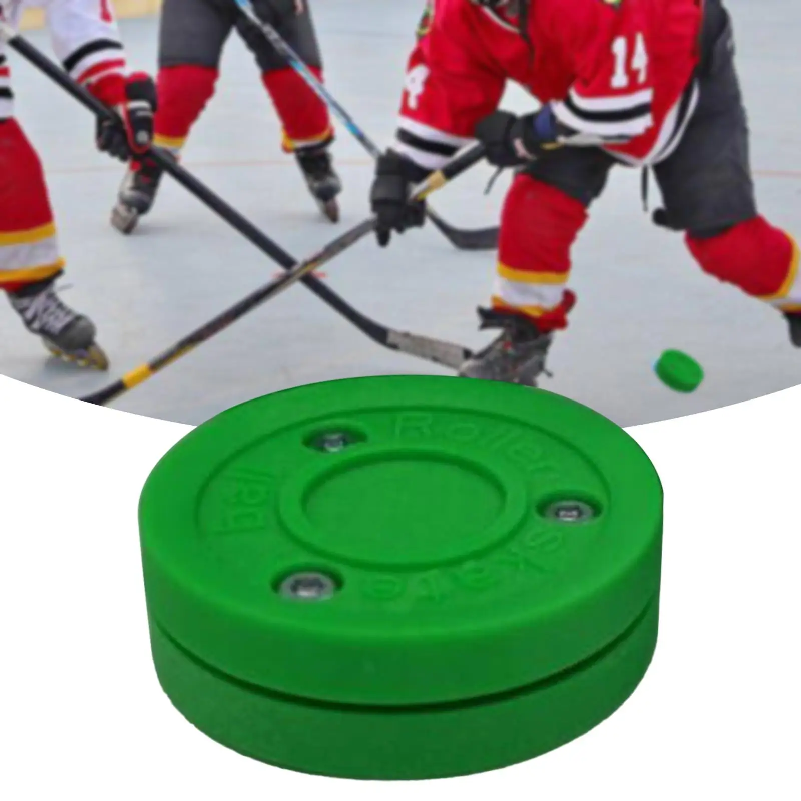 

Inline Roller Hockey Puck Practicing Wear Resistant Dryland Skate Ball Ice Hockey Puck for Children Teenagers Adults Beginners