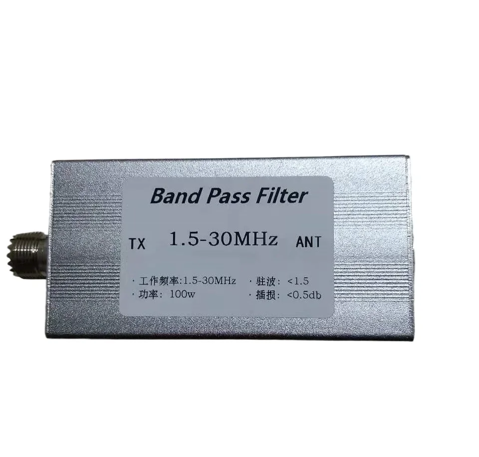 

HF Bandpass Filter 1.5-30 MHz BPF Bandpass Filter, Anti-interference 100w M Female