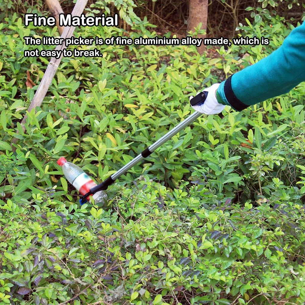 Litter Picker Handheld Portable Park Sanitation Worker Grabber Lila