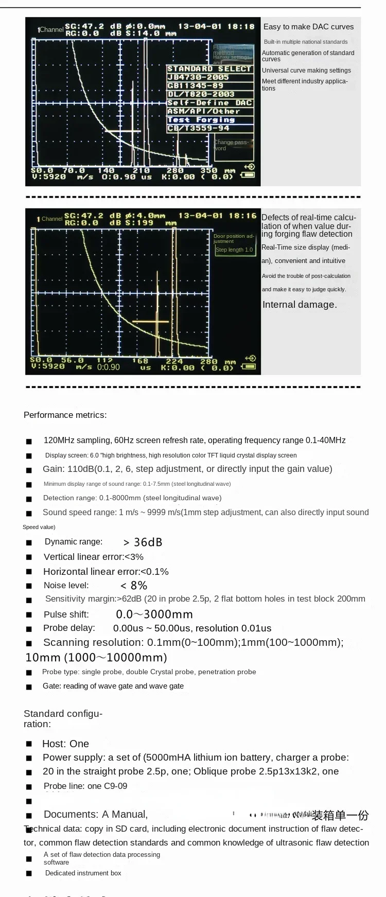 Digital Ultrasonic Testing Instrument Non Destructive Testing Instrument Metal Testing Machine