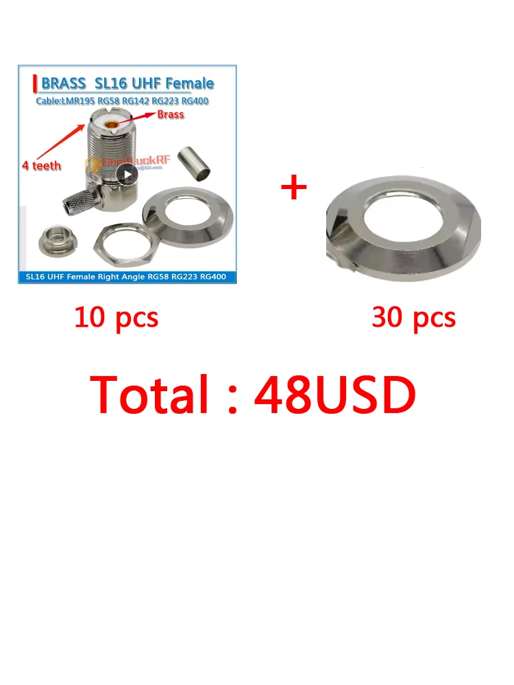 200pcs SMA Male to SMA Female Window Pass Door Pass Through Flat RF Coaxial Cable  postage