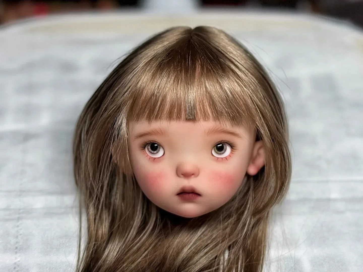 2026 Nuovo 1/6 Bilancia BJD Testa di Bambola Landoudou Tan Trucco Fine Bella Ragazza Giocattolo In Resina Regalo di Alta Qualità Da Collezione