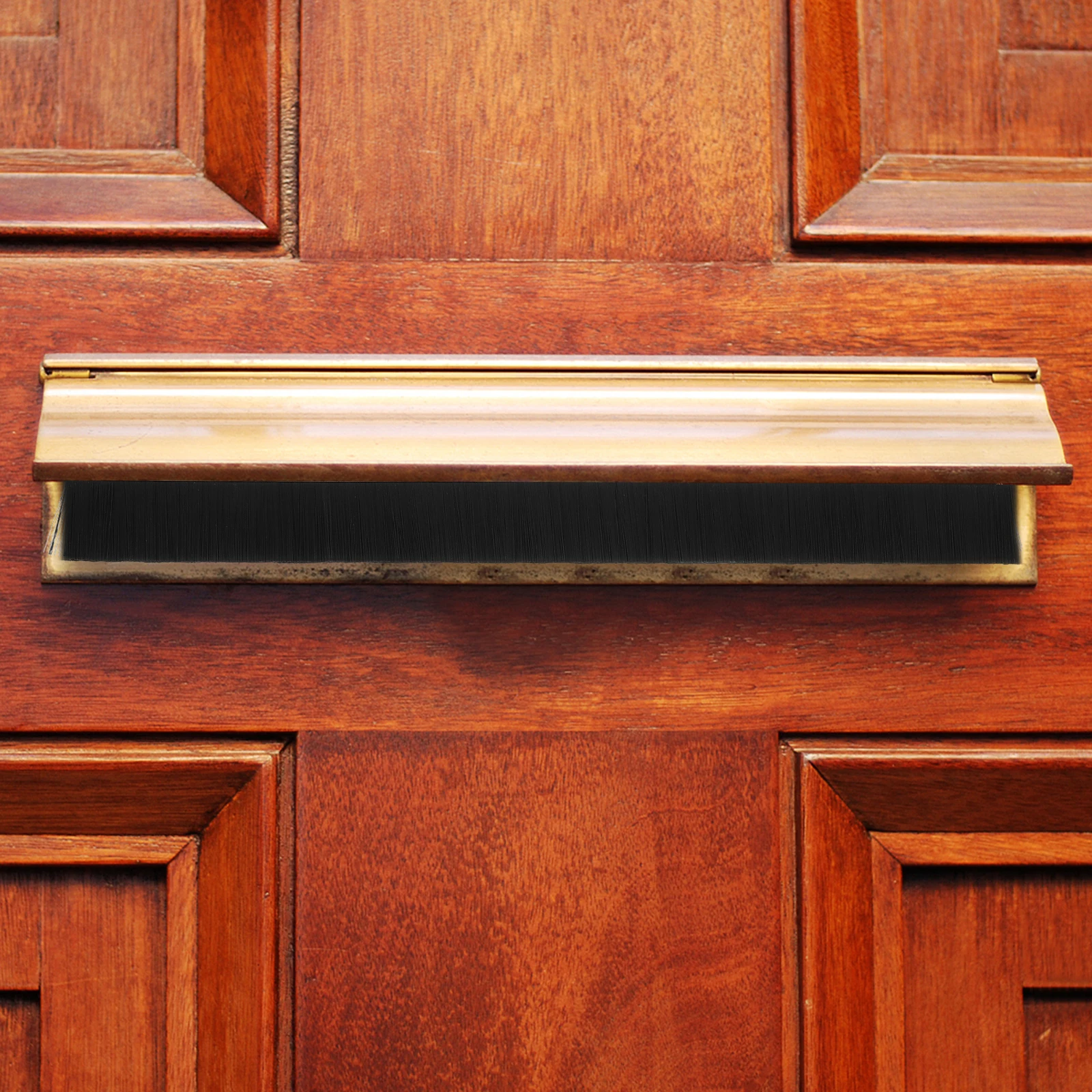 

2 Pcs Mailbox Cover Sealing Brush Brushed Door Flap for Bristled Brushes Cleaning Mailboxes Metal Lid