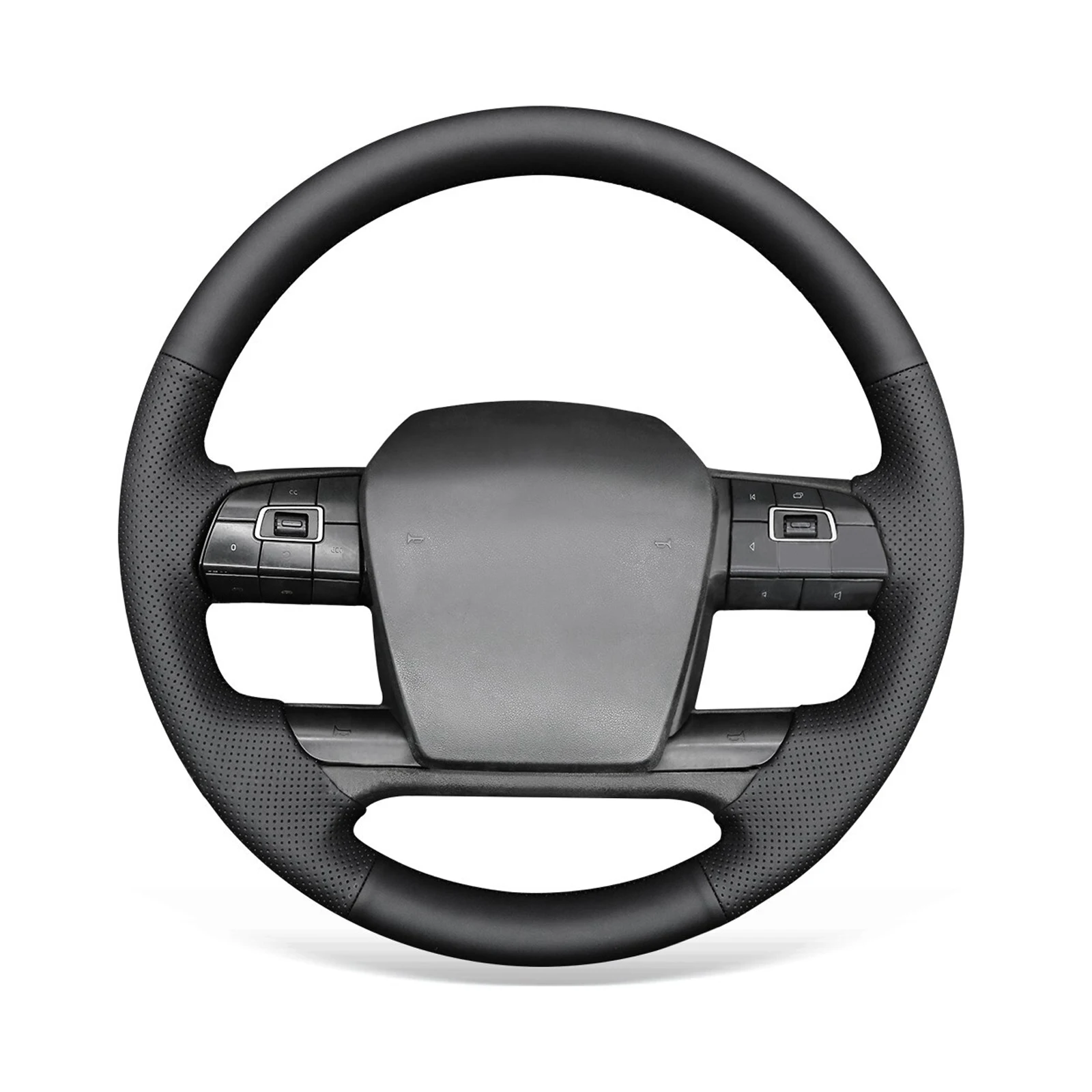 

Custom Microfiber Leather Car Steering Wheel Cover Wrap for Volvo VNL VNR FM FH 2017-2025