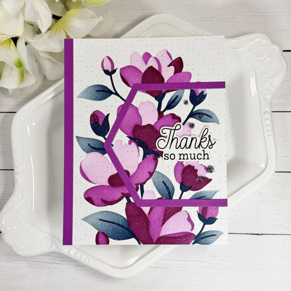 2026 New Together in Type Quilted Cutting Plate Die Create-in-Quads Layering Stencil Timeless Blooms DIY Scrapbooking Card Diary