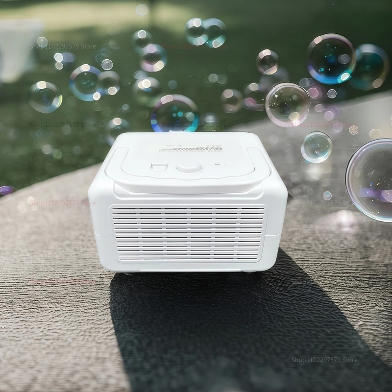 Macchina per bolle aggiornata con 2 impostazioni di velocità Giocattoli da esterno Bubble Bambini Festa di compleanno Matrimonio Carnevale Parco giochi Regali all'aperto