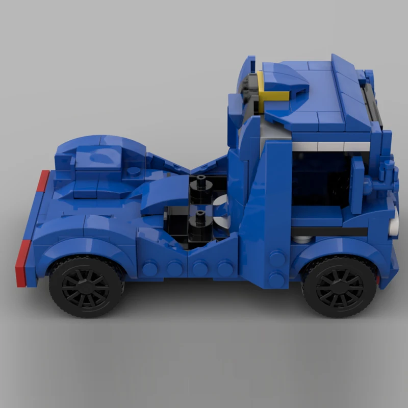 Snelheid Racewagen Model MOC Bouwstenen Vracht Transportwagen Modulaire Technologie Kinderen Vakantiegeschenken Monteer Speelgoed Pak