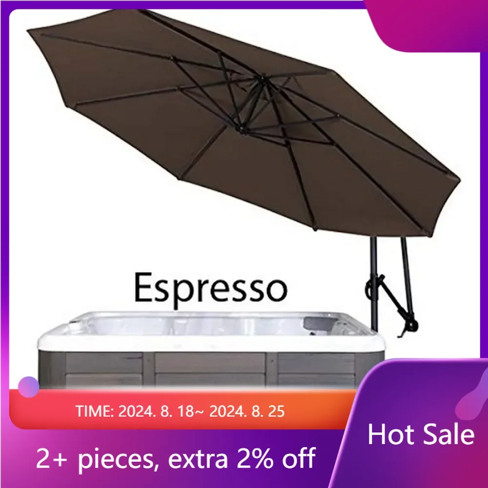 

Spa Side Umbrella (Espresso) Large Outdoor Garden Umbrella for the Beach Accessories Portable Parasol De Plage Canopy Fishing