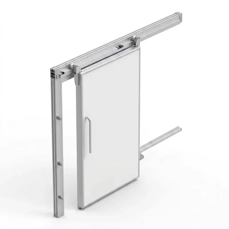Thermal Break Manual Sliding Cold Storage Door Double Layer EPDM Gasket for Energy Saving Freezer