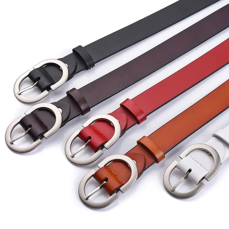 純牛革ベルト-シンプルで多用途な装飾ベルト-女性用-どんな服装にも合うおしゃれなアクセサリー