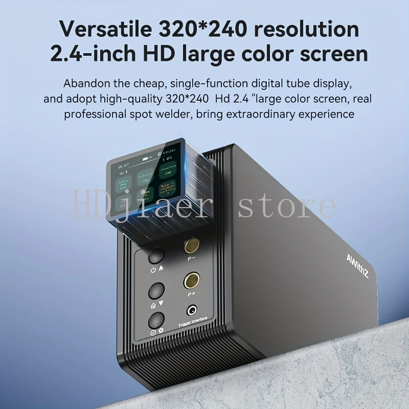 Awithz Farad Kondensator Punktschweißgerät Handheld kleine Haushalts-Lithiumbatterie, Touch-Schweißen aus Edelstahl-Nickelblech