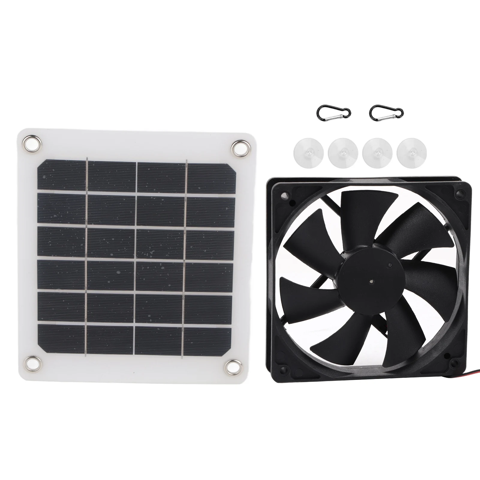 مقاوم للماء مروحة العادم مروحة العادم الشمسية 6 فولت 10 واط في الهواء الطلق لوحة الطاقة الشمسية مروحة العادم USB شحن ل بيت الدجاج الدفيئة #1