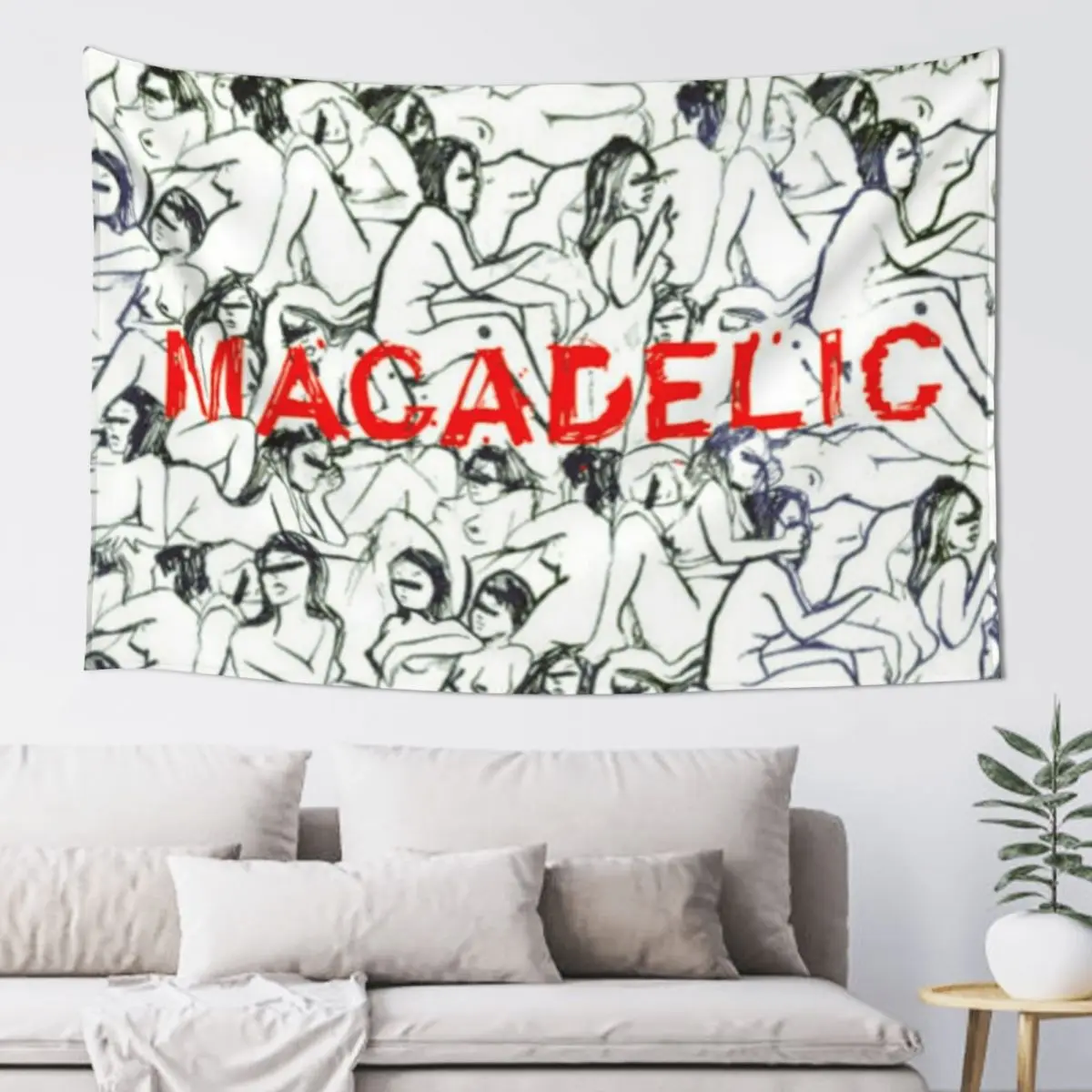 

macadelic album Tapestry Decoration Room Decoration Home Room Decoration Korean Style Tapestry