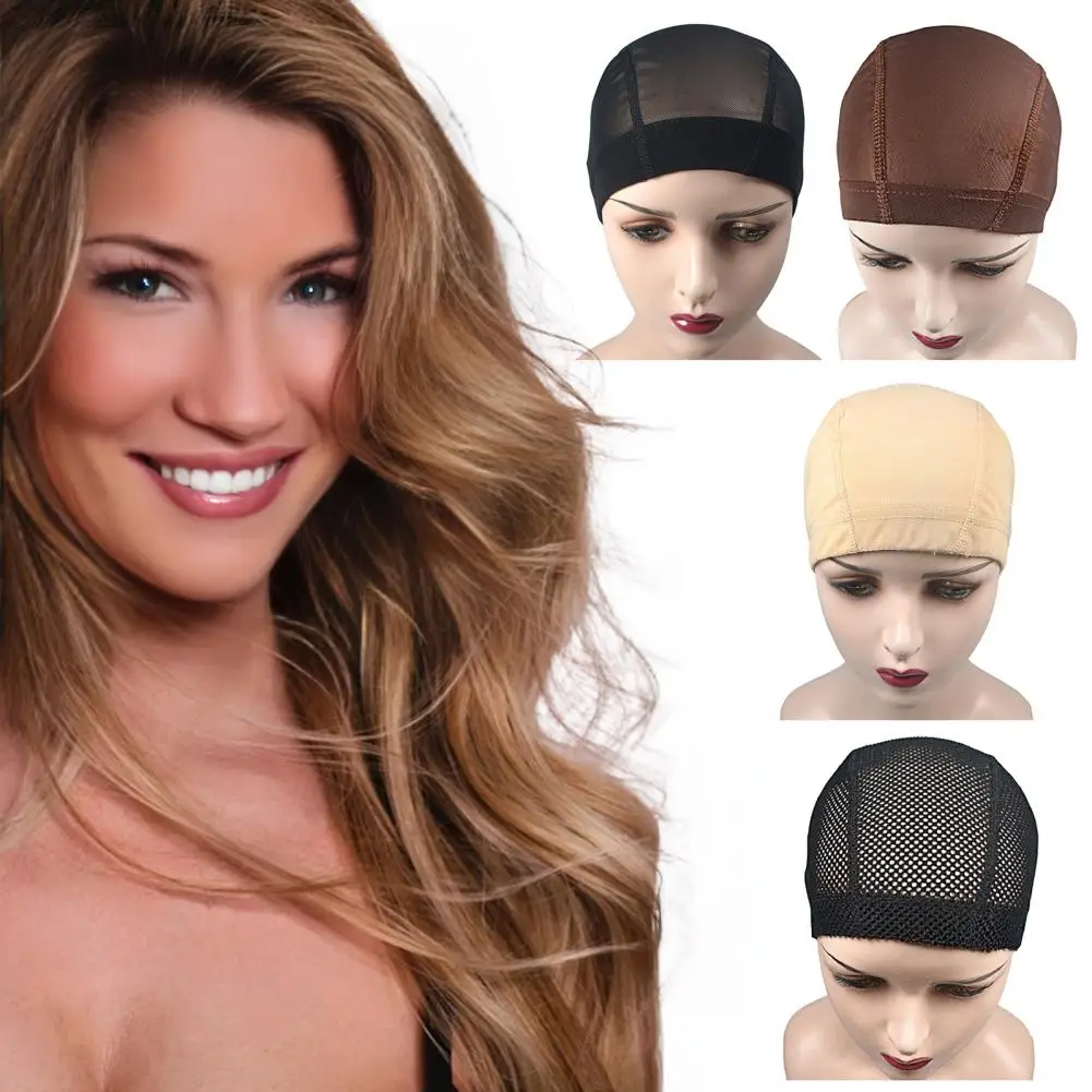 مرونة شعر مستعار قبعة المرأة شعر مستعار قبعة قابل للتعديل تنفس بسط شعر مستعار قبعة قابل للغسل عدم الانزلاق غير مرئية مرونة الشعر صافي كاب شبكي #1