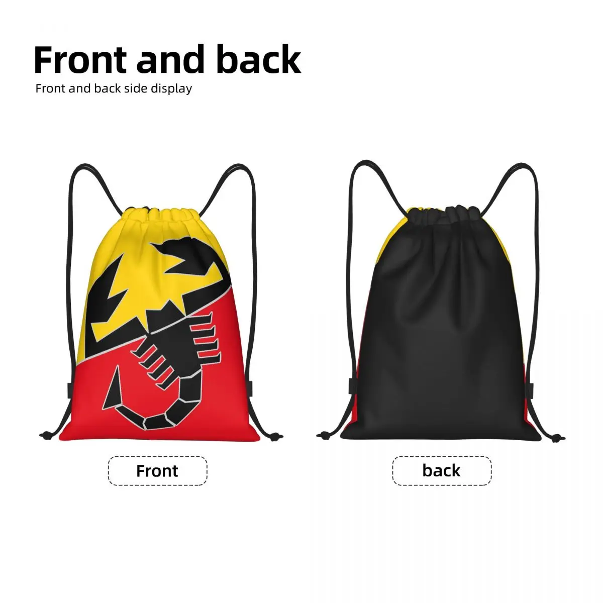 Drawstring Bags Gym Bag Abarth Scorpion Snug   Top Quality Backpack Drawstring Backpack Funny Novelty