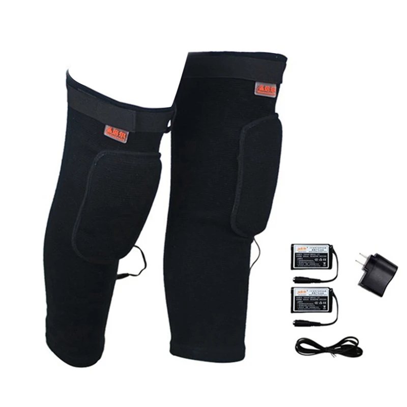 

Warmspace Electric Heated Knee Braces Wrap Black Men's Women's Outdoor Sports XL