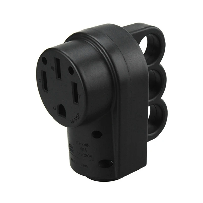 RV レセプタクル交換用電源プラグ 50AMP 14-50P 125V/250V 交換用電源プラグ トラベルトレーラー RV アクセサリープラグ US プラグ
