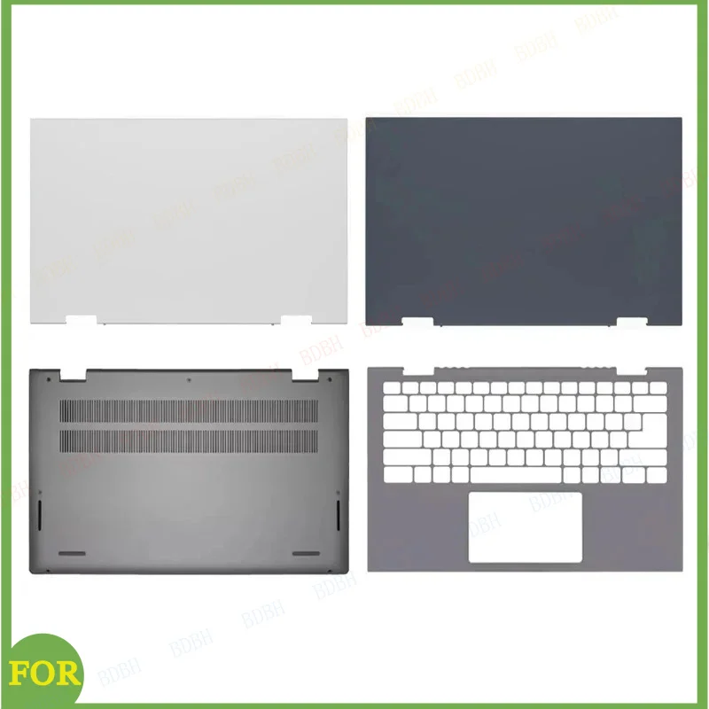 

Подходит для ноутбуков Inspiron 5410 2-в-1, 7415, 5415: задняя крышка ЖК-дисплея, верхняя панель, передняя панель, петли, подставка для рук, нижняя крышка.