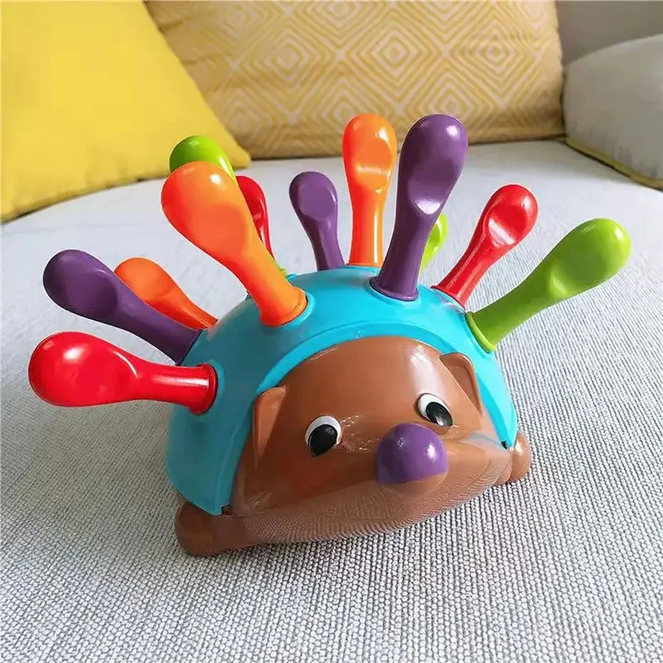 Hedgehog Montessori Brinquedos Biomiméticos, Baby Concentration Training Puzzle, Fine Motor Sensorial, Spelling Brinquedos para Crianças, Presente