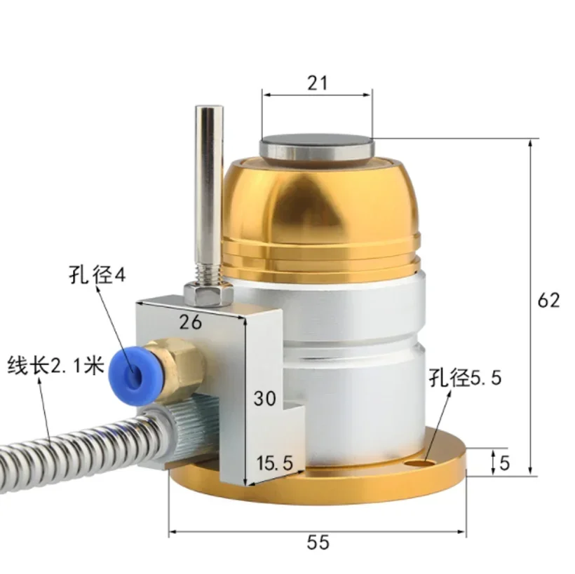 Z Axis Automatic Tool Probe Sensor CNC Engraving Machine Tools Touch Sensor Tool Setting Gauge Instrument Block High Precision