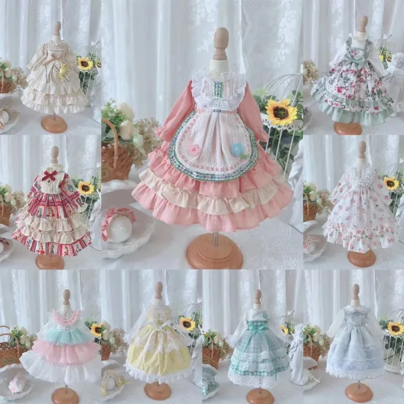 

Новинка: Одежда для кукол BJD, платье горничной для кукол 1/3, 1/4, 1/6 SD, MSD, MDD, YOSD, разноцветная юбка, аксессуары для кукол.