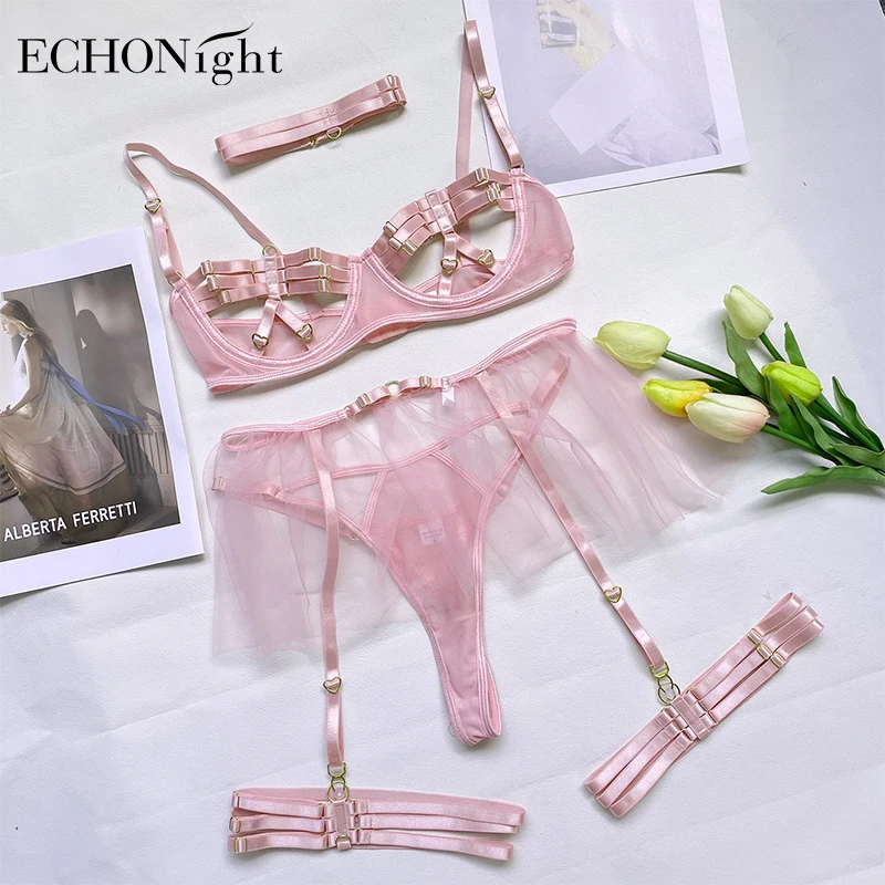 Echonight bielizna erotyczna porno Sissy intymne seksowne gorące drążą fantazyjne Langerie ciało stringi stringi zmysłowe kostiumy