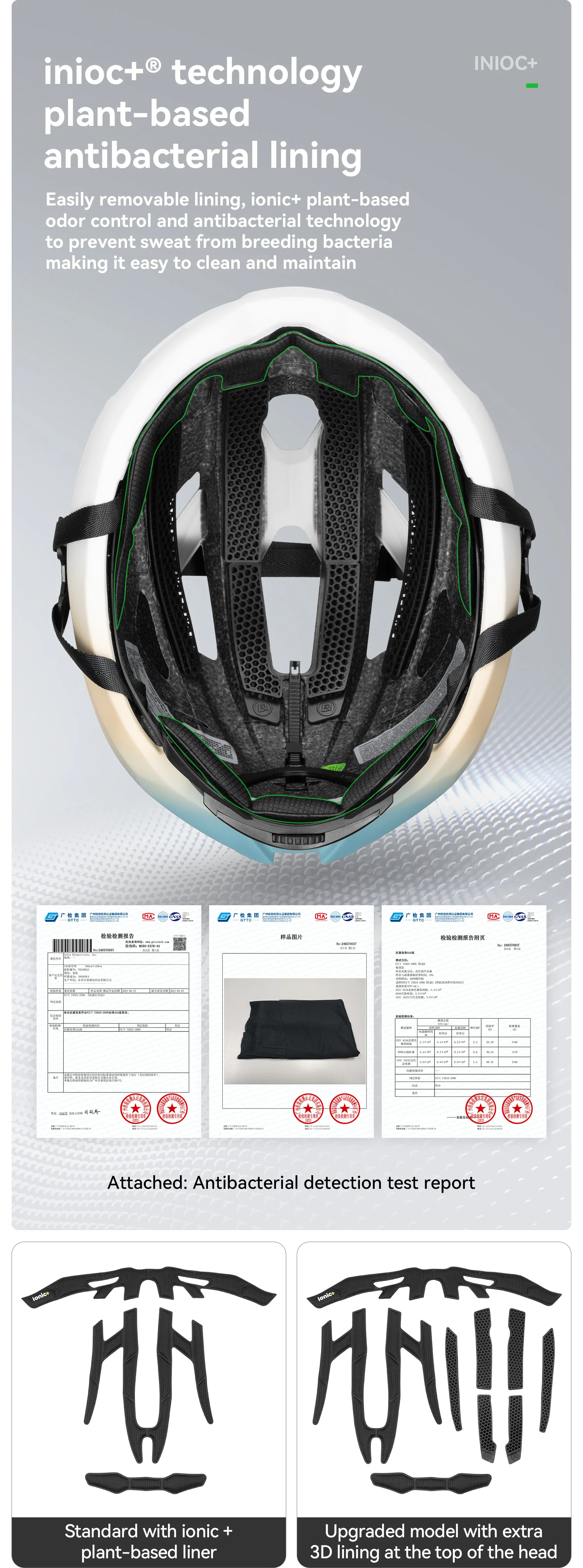ROCKBROS Fahrradhelm Leicht Atmungsaktiv Antibakteriell Integralgeformter Helm Verstellbarer Magnetverschluss Sicherheits helm – Detail 7