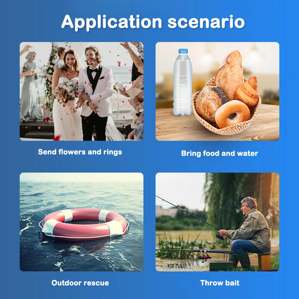 Drone Airdrop Thrower System 2.4 Remote Control General Payload Delivery Thrower Air Dropper Device Drone Accessories