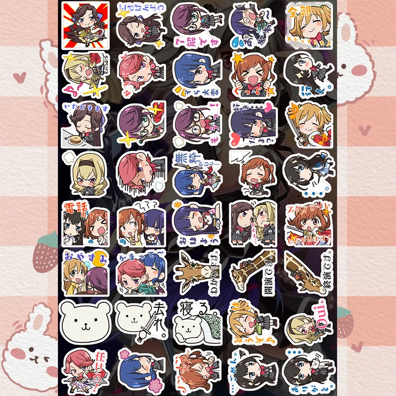 Revue Starlight Cute Stickers  Stationary  Journal Stickers Anime Game Peripheral Diy Ipad Mobile Phone Case Decoration Sticker