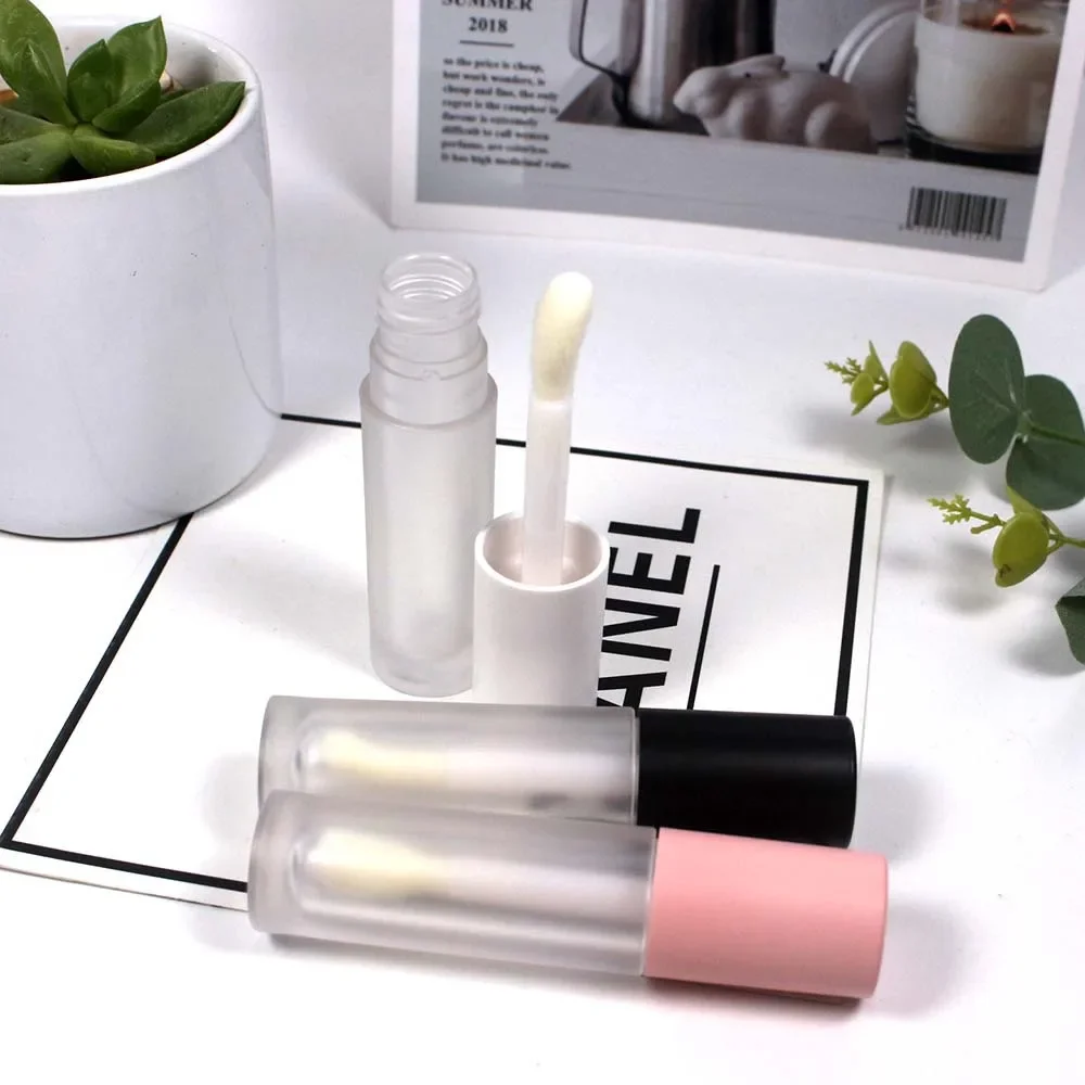 5ML Lip Gloss Empty Tube DIY Cosmetics Sample Container High Quality Mini Lip Gloss Bottle PU Matte Portable Lipgloss Tube