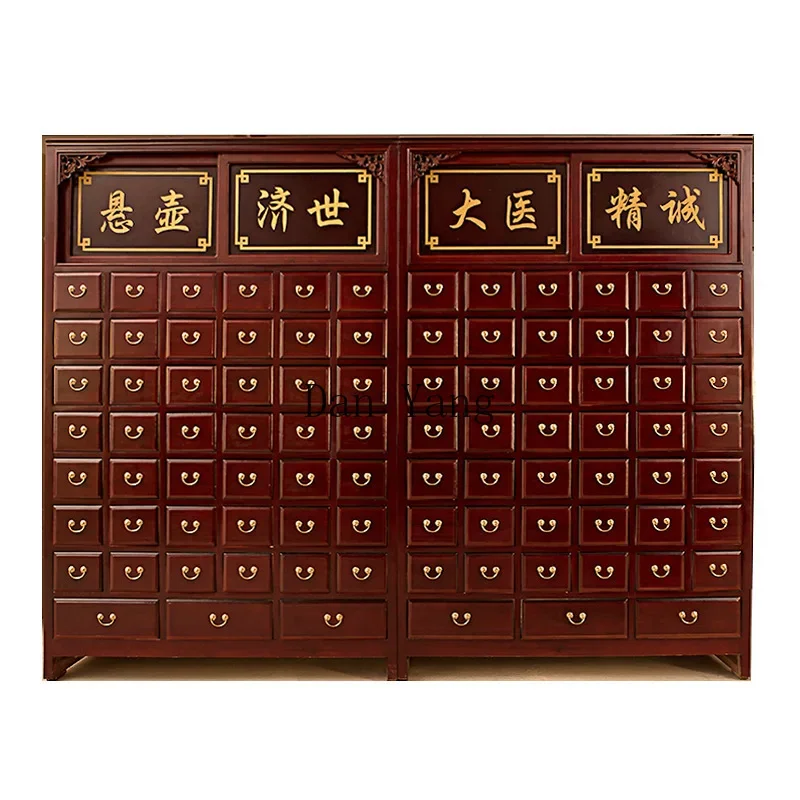 LAB Solid wood economical home clinic traditional Chinese medicine cabinet Wooden traditional Chinese medicine cabinet