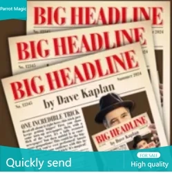 Big Headline by Dave Kaplan - Magic tricks- Magic tricks (Instant Download)