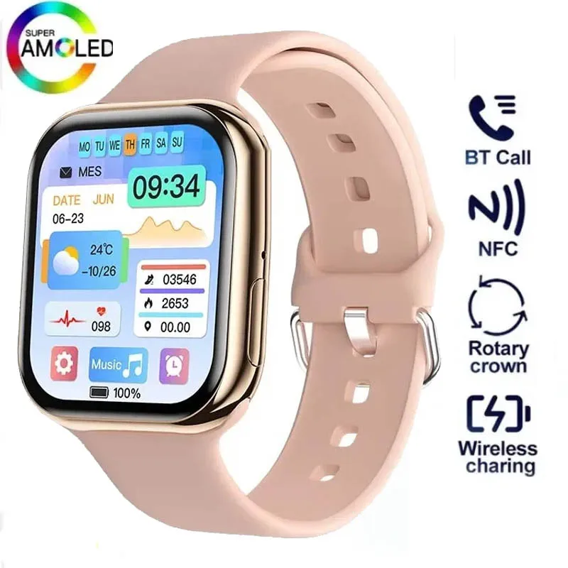 2025 moda Smartwatch serie 10 para hombre mujer NFC IP68 reloj inteligente aplicación GPS seguimiento llamada telefónica para Xiaomi Iphone 16 17 Huawei