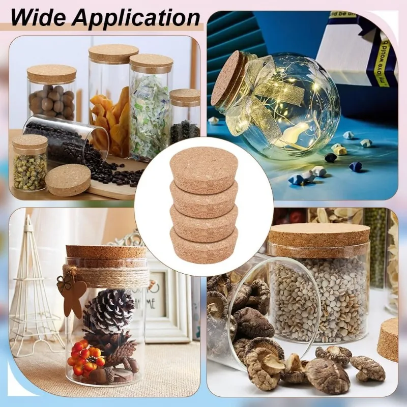 6pcs Cork Bottle Stoppers Tapered Cork Plug Wine Bottle Cork Stoppers Replacement Corks for Wines Decorative Bottles Jars Arts